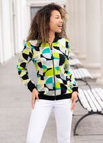 Blusjacka med fint tryck 