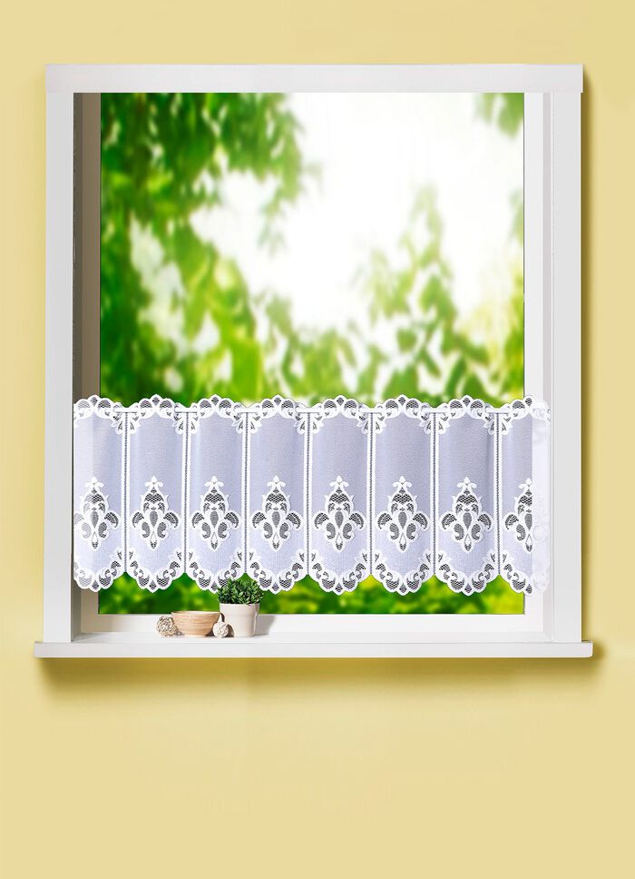 Kort persienn av jacquardstickad brosch 