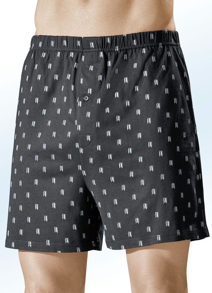 Fyrpack boxershorts, f&auml;rgglada m&ouml;nster 