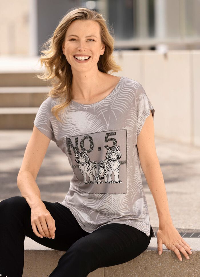 Skjorta med djurmotiv 