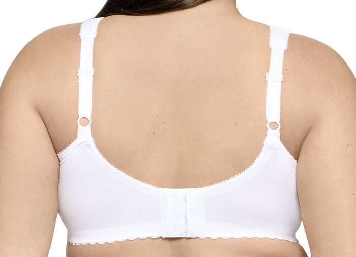 Glamorise stödbehå med broderad spets VIT