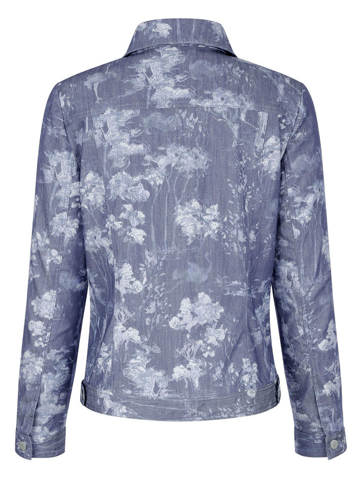 jeansjacka med knappslå 