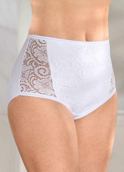 Paket med tre trosor med elastisk spets 