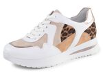 ELENA EDEN sneakers med leopardtryck och metallic kant 