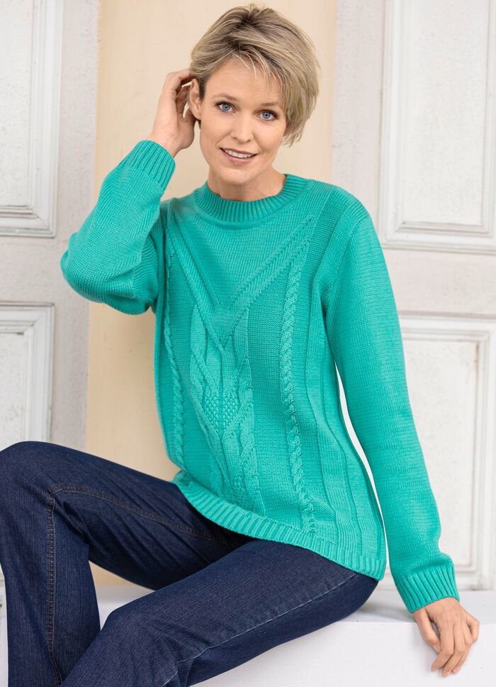 Tr&ouml;ja i ett blandat texturerat m&ouml;nster 