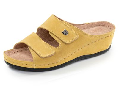 L&auml;tta damslippers, bredd G, med kardborrekn&auml;ppning 