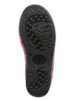 Varma damtofflor, bredd H, med ull BORDEAUX