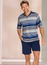 Shorty med knappsl&aring; och sidofickor 