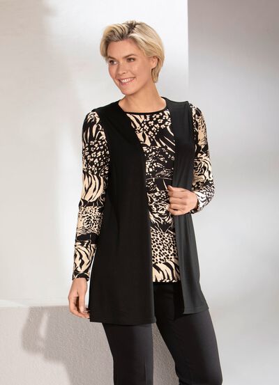 2-delat set best&aring;ende av skjorta och v&auml;st 