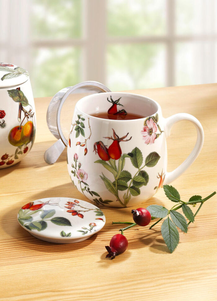 Fina tekoppar i porslin FÄRGGLAD