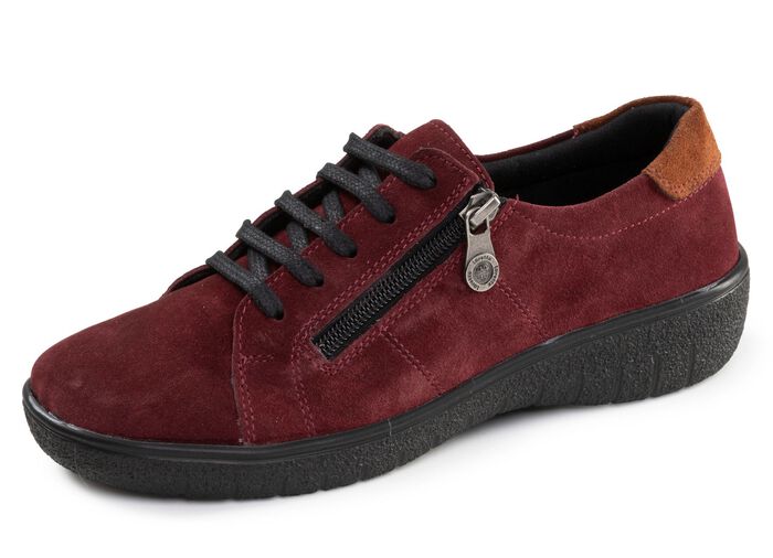 ELENA EDEN, bekv&auml;ma damskor med sn&ouml;rning, vidd G, med uttagbar fotb&auml;dd 