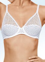 Chantelle bygel-bh med broderad spets framtill VIT