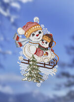 Fönsterbild med sugkrokar 