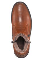 GINO GALANTE, fodrade herrst&ouml;vlar, vinterskor, med lammskinn BRUN