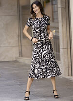 Skjorta med rund halsringning 