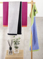 Vändbar frottéserie BLÅ PISTACHIO