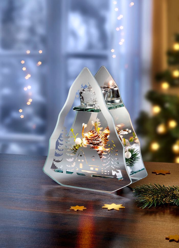 Upplyst h&aring;llare f&ouml;r v&auml;rmeljus 