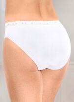 Paket med fyra trosor med elastisk spets i midjan 