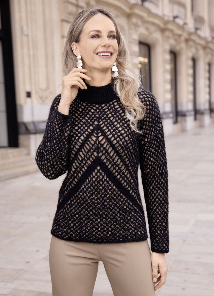 Tröja i dubbelt lager-look 