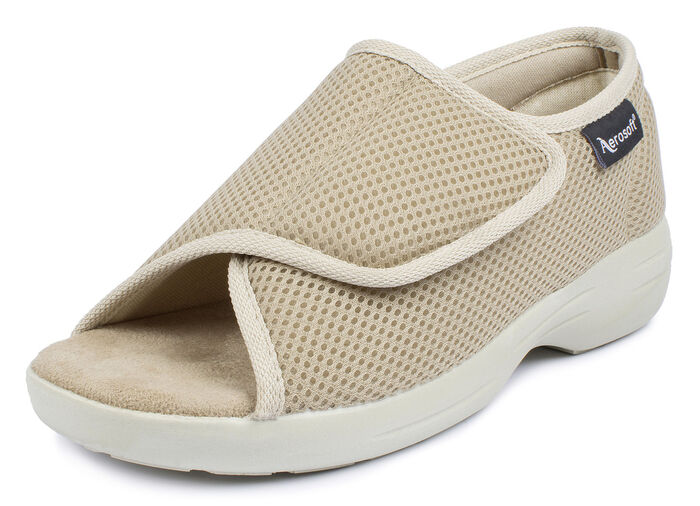 Kardborresandaler för kvinnor och män BEIGE