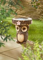 Uggla som f&aring;gelbad eller planteringsplattform 