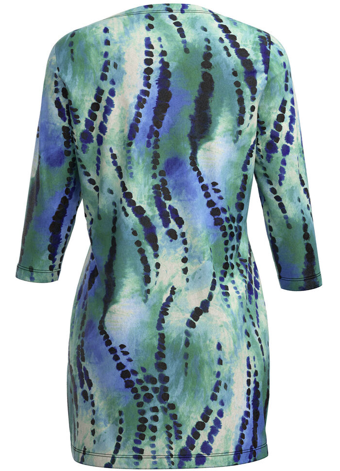 stickad tunika i finstickad 