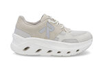 Rieker, sportiga damsneakers, vidd G, med uttagbar fotbädd LJUSBEIGE