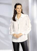 Blus med skjortkrage 