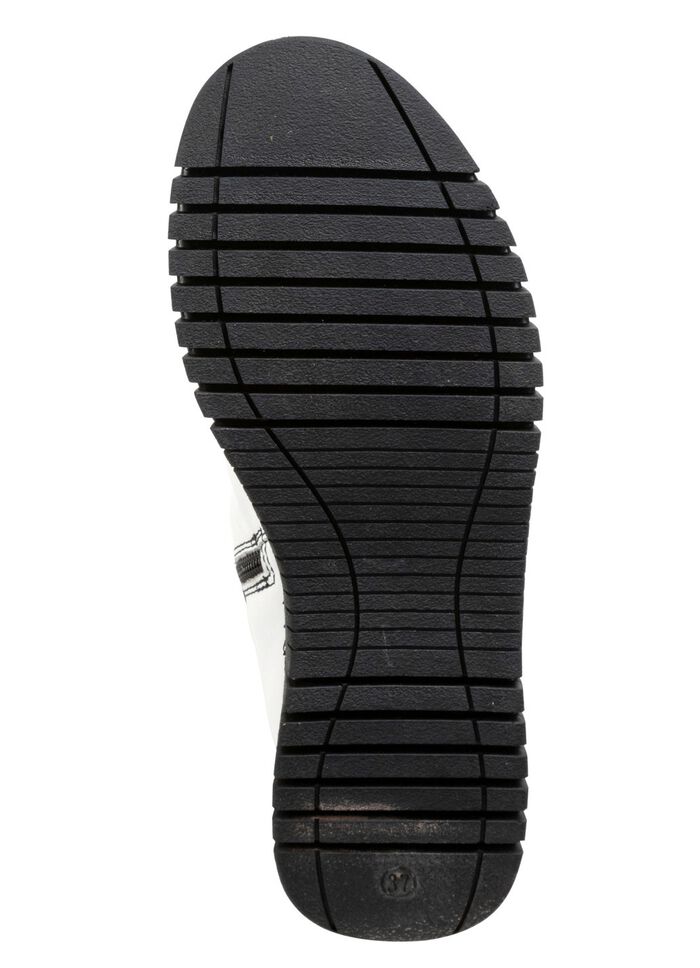 Gemini ankelboots med volanger och dekorativa knappar VIT