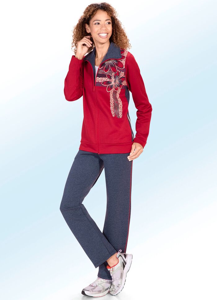 Fritidsdress med blomtryck 