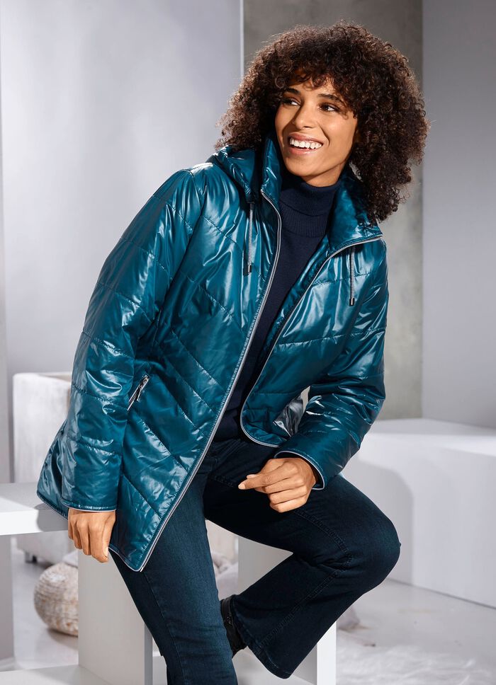 Jacka med fickor med dragkedja 