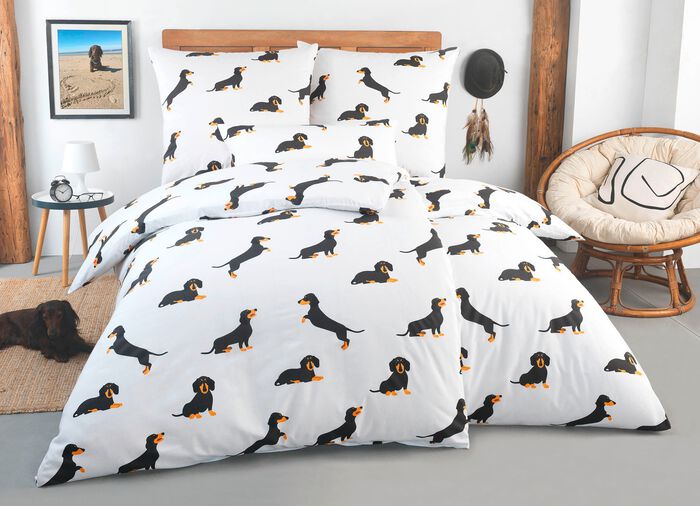 Dubbelsidigt tryckt s&auml;ngkl&auml;derset 