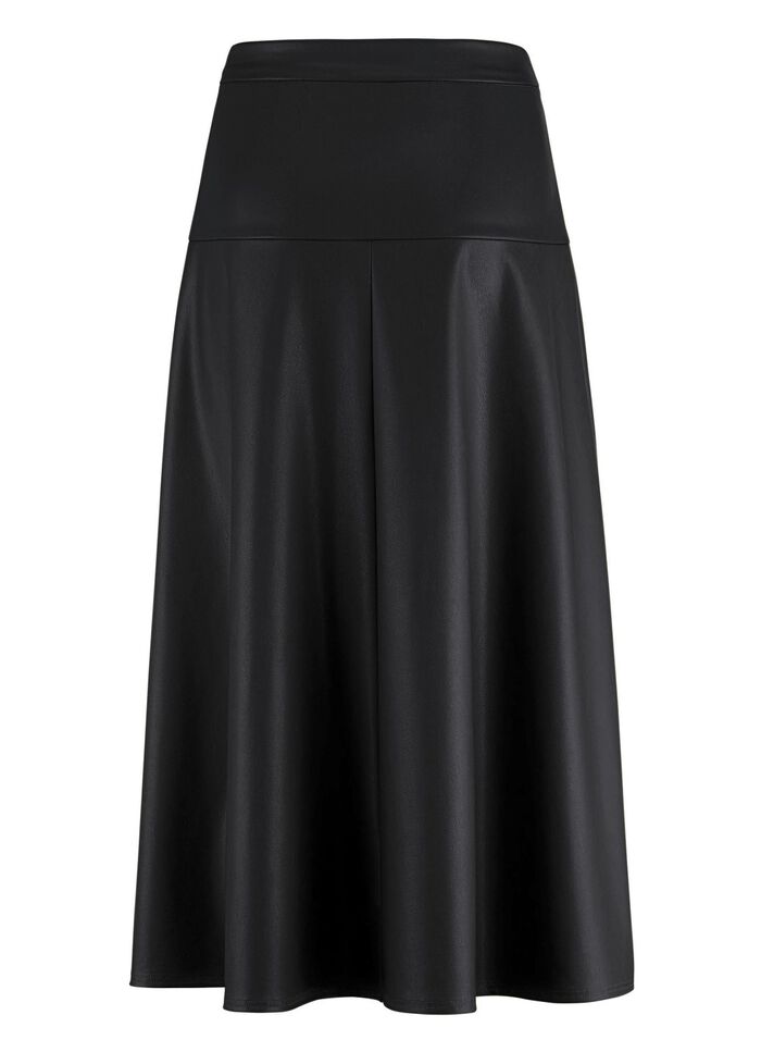 Kjol i ljus tallrikform SVART