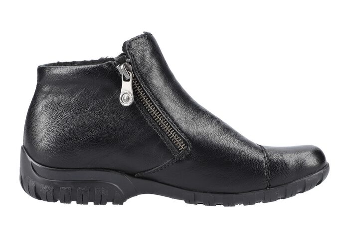 Rieker bootie med dekorativ quiltning 