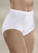 Sloggi tre-pack maxitrosor med elastiska muddar VIT