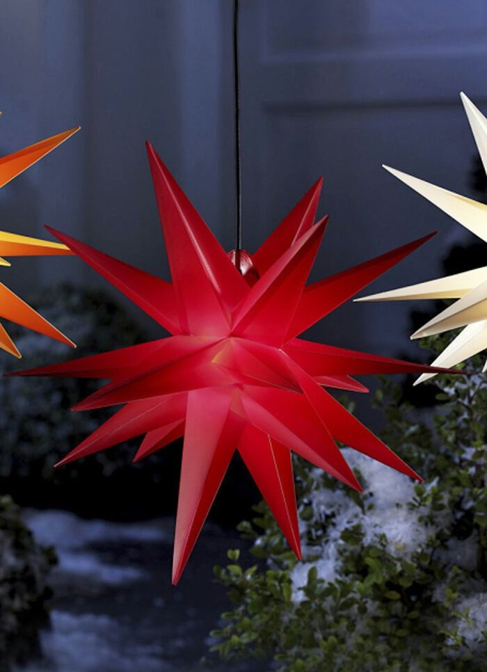 Upplyst julstjärna med timer, 