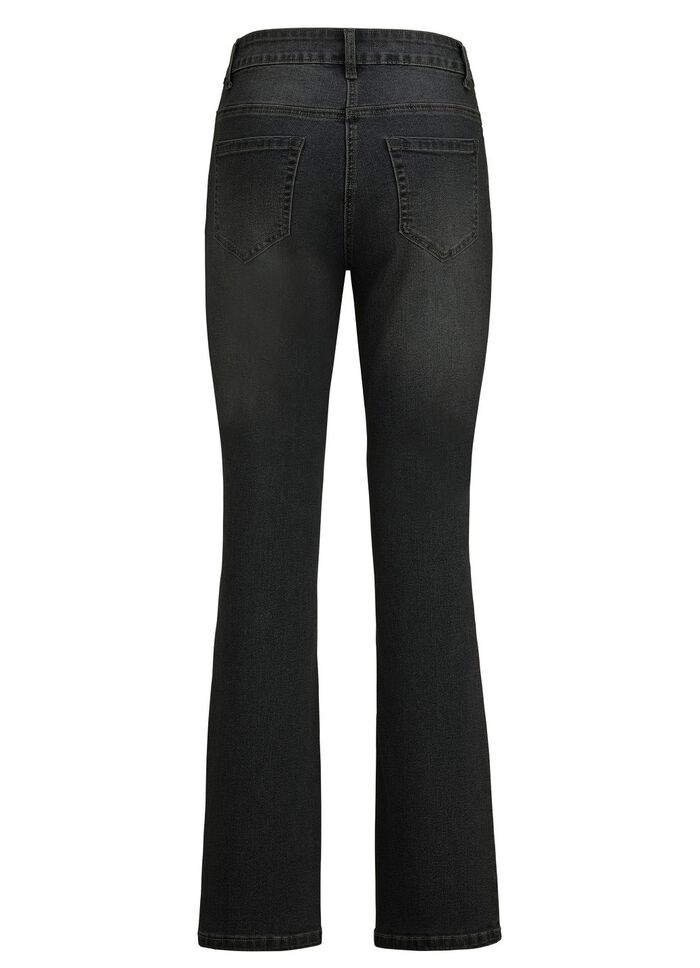 Jeans med l&auml;tt utsv&auml;ngda ben 