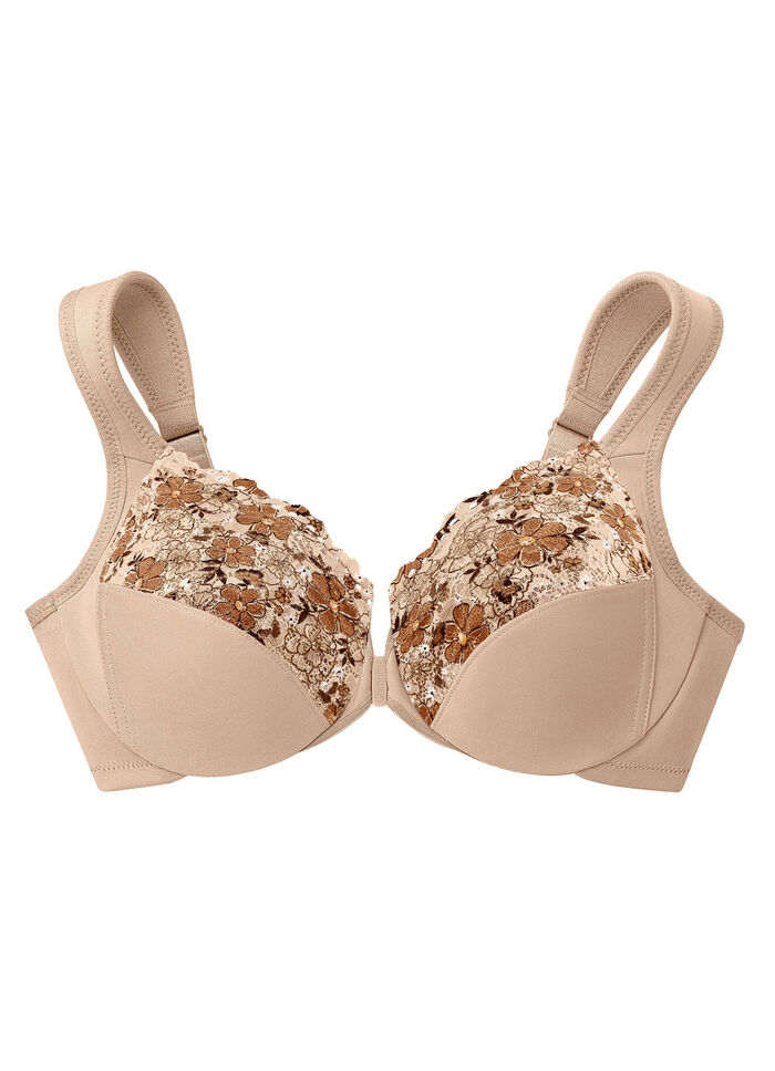 Glamorise bygel-bh med knäppning framtill 