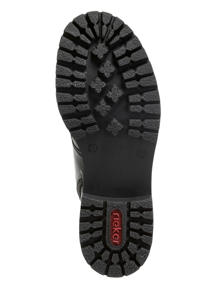 Rieker, snygga damst&ouml;vlar, vinterskor, med dragkedja SVART-GULD