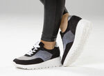 Ranger sneakers med gradient, gnistrande strass SVART-SILVER