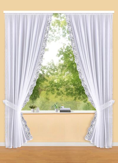 Romersk gardinset med automatisk vecktejp 