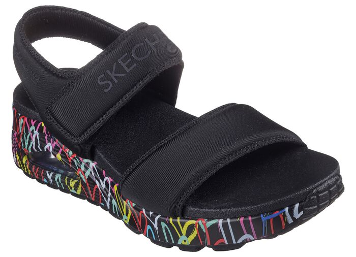 SKECHERS sandal av vadderat textilmaterial 