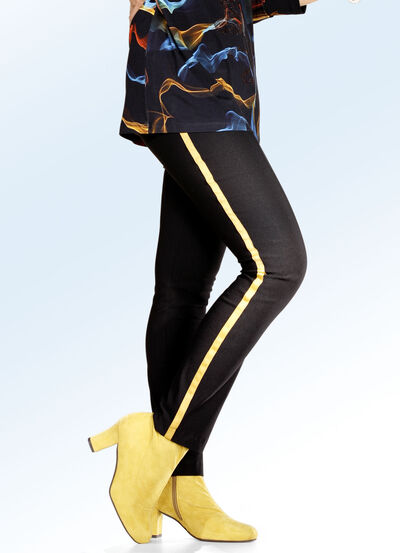 Byxor med snygga, trendiga gallonr&auml;nder 