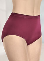 Brio Lingerie fempack trosor med resår i muddarna 3X BORDEAUX, 2X SCHWARZ