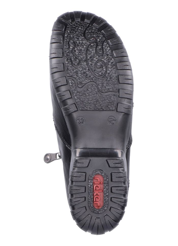 Rieker bootie med dekorativ quiltning 