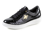 ELENA EDEN sneakers av lackläder med eleganta metallsmycken, 