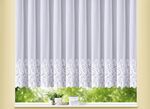Blomstergardin med rak finish, 