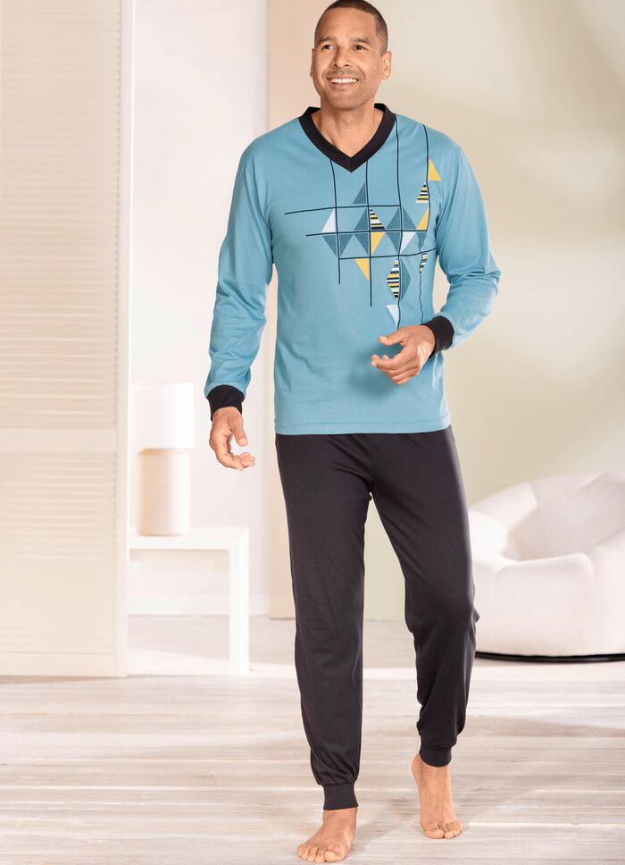 V-ringad pyjamas med muddar 