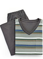 V-ringad pyjamas med öppna manschetter 