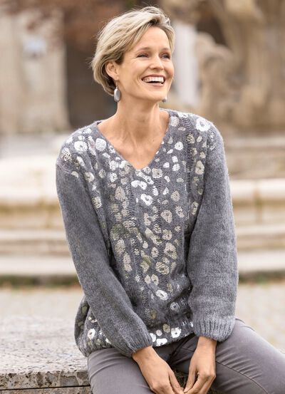 Tr&ouml;ja med gl&auml;nsande folietryck 